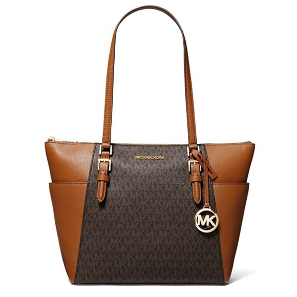 Michael Kors Handbags - 👜 MICHAEL KORS 🌺 Leather Top-Zip Tote Bag